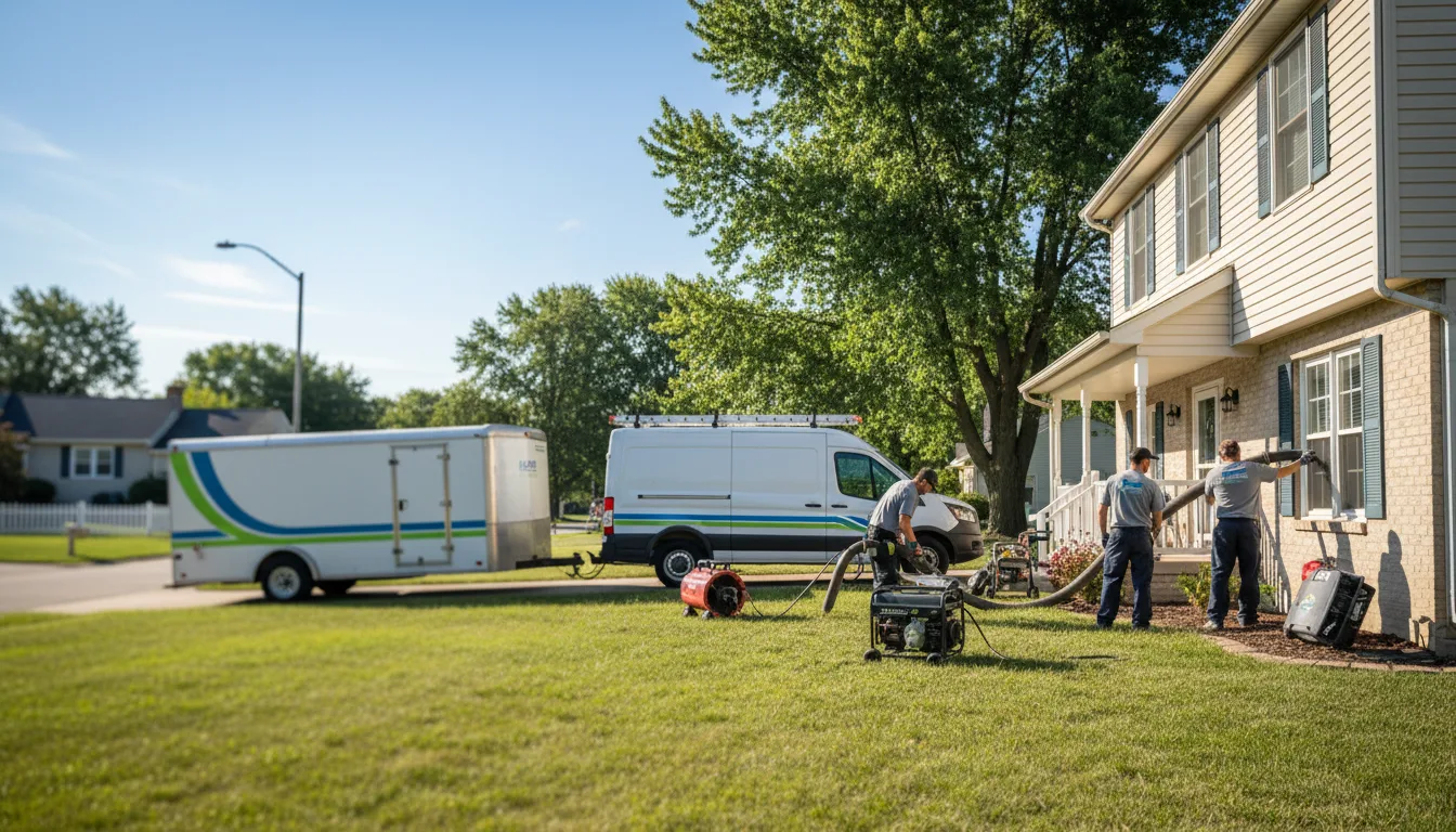 Flooded Basement Restoration And Cleanup With Repair in Albany, IL near me